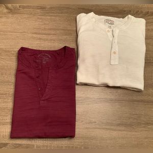 ❌ SOLD ❌Lucky Brand Men’s LS shirts lot (2) XL